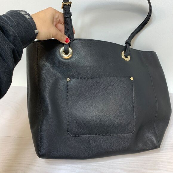 MICHAEL KORS Walsh Black Large East West Top Zip Tote Hand Bag - Picture 4 of 10